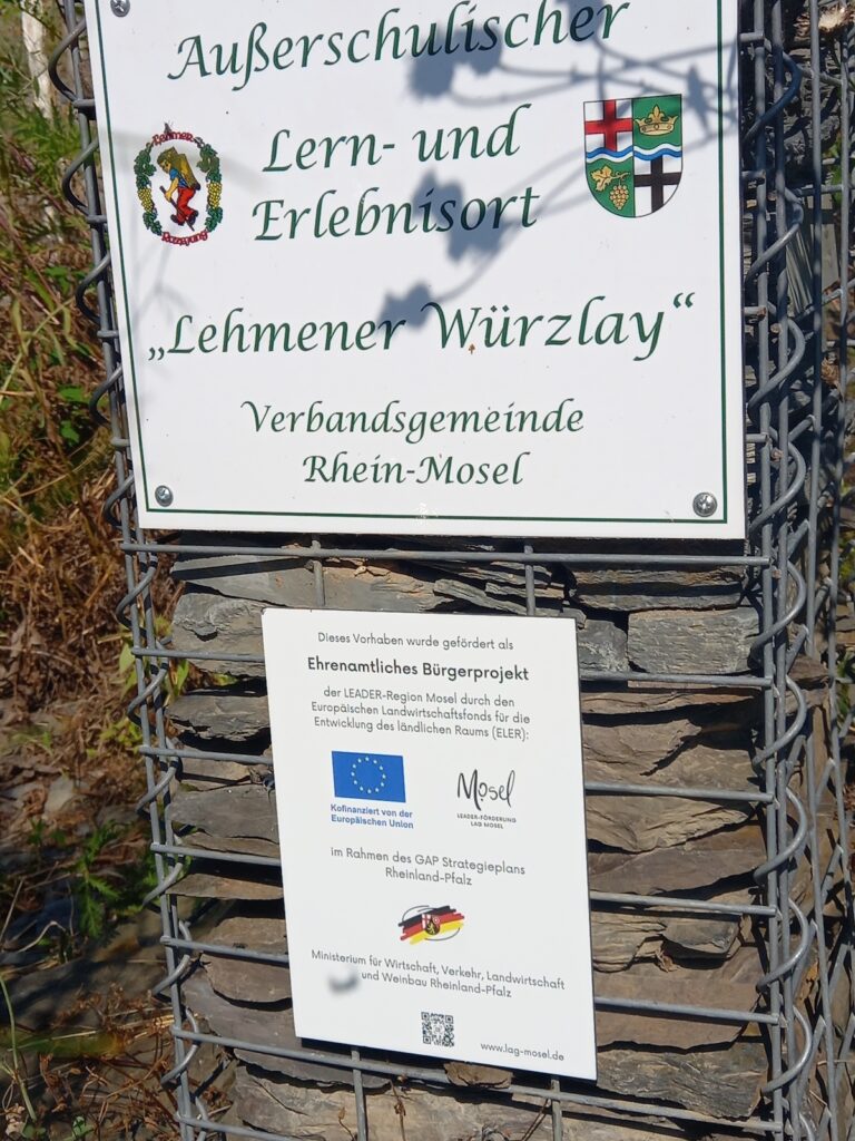 LAG Mosel unterstützt Lernortausstattung in der Lehmener Würzlay